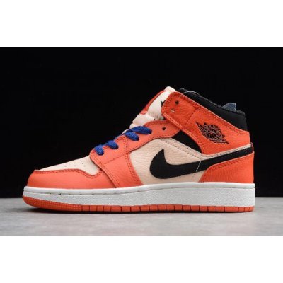 Nike Bayan Air Jordan 1 Mid Gs Turbo Yeşil / Siyah / Pembe Basketbol Ayakkabısı Türkiye - VFVLJ98P